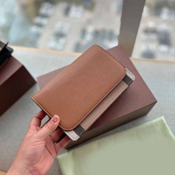 

classic chain bag mini plaid card holder wallets flap crossbody shoulder bags coin purse canvas genuine leather messenger bags quality handb