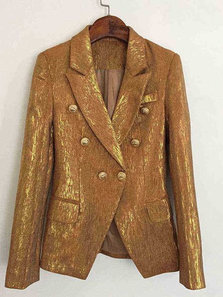 

suit new fashion 2022 designer jacket women lion metal buttons dou, White;black
