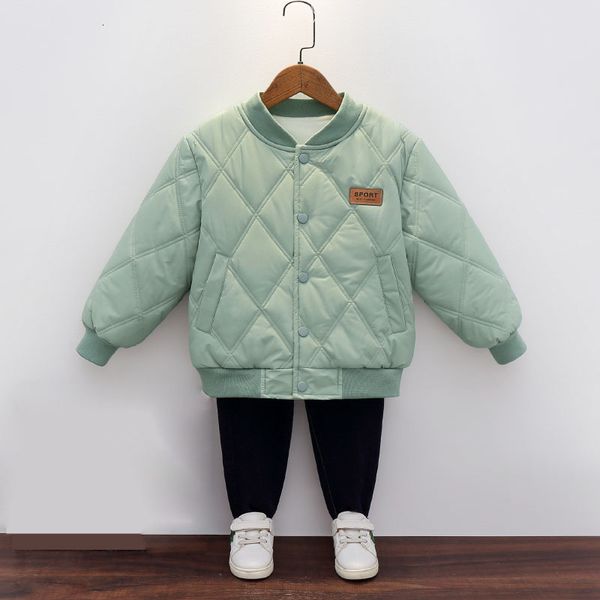 

down coat winter add velvet warm jacket boys girls 310 year old thick coat fashion the korean version leisure childrens clothing 221125, Blue;gray