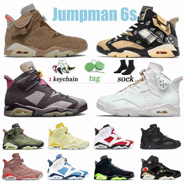 

2022 original basketball shoes 6 6s vi jumpman sneakers unc cactus jack british khaki bordeaux singles day triple black carmine aleali may