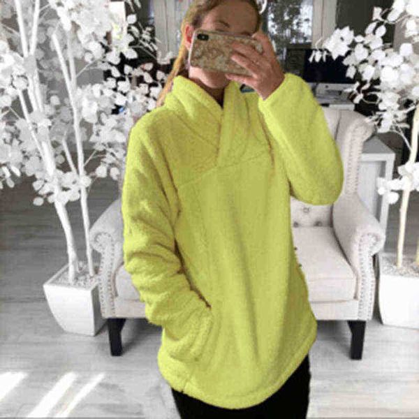 

women's sweaters s3xl plus size new warm hooded sweater for autumn winter women casual solid pockets loose sweater fashion versatile sw, White;black