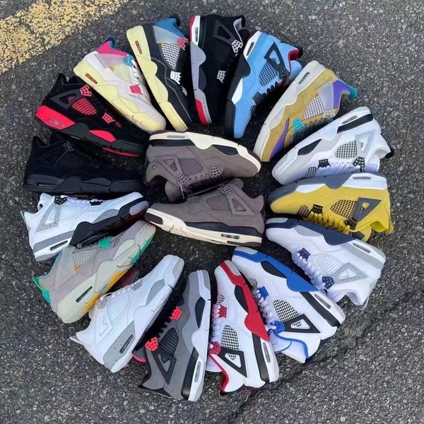 

2023 authentic 4 a ma maniere union shoes guava ice off noir 4s se university blue black cat sail cactus jack white cement fire red bred men