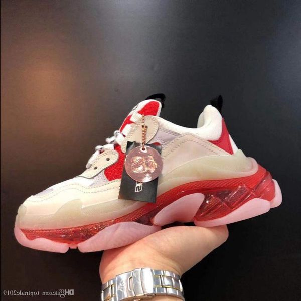 

red clear sole triple designer triple s oversized sneaker vintage sneakers 2020 discount outdoor shoes men women espadrilles for christ vund, Black