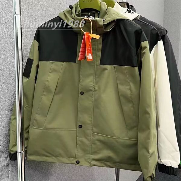 

2022 spring new men's jackets north brand designer men and women color matching hooded windbreaker luxury coat platform sports outdoor, Blue;black