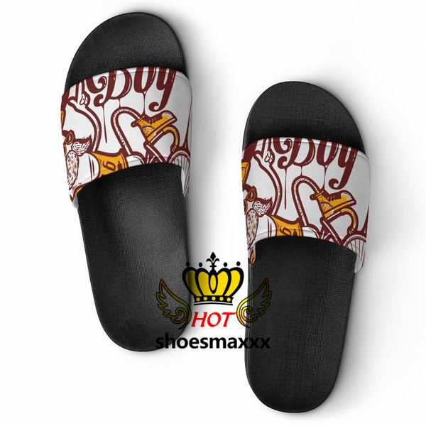 

2022 slippers designer slippers sandal slides sneaker indoor l beach men and women summer st42, Black
