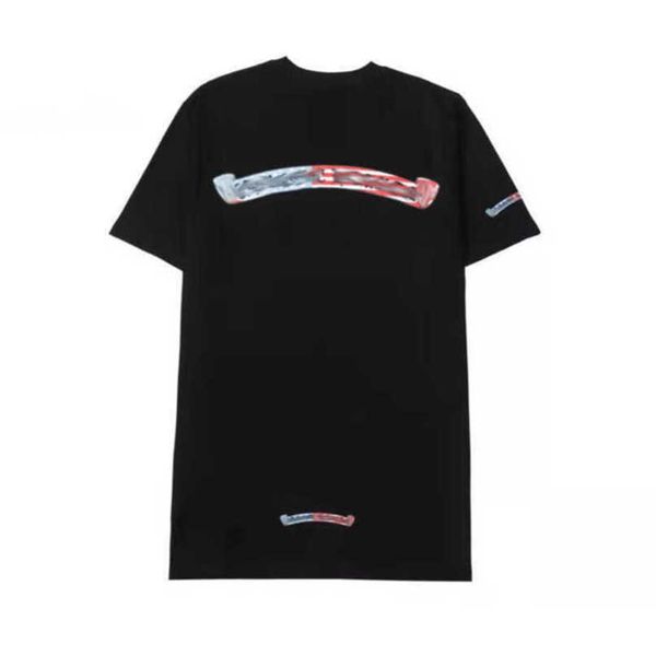 

fashion luxury women's t shirt ch brand tees men women sanskrit letter couple t-shirt sweatshirt horseshoe flower short sleeve polos c, White