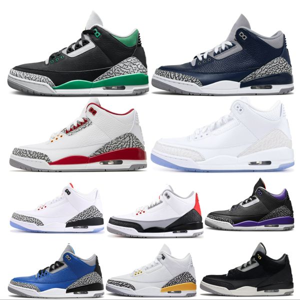 

jumpmans 3 men basketball shoes mens sneakers og white red blue suede sport royal chrome chaussures men high athletic trainers size us 7-13