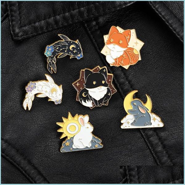 

pins brooches dog rabbit gold fish enamel brooches pin women dress coat shirt demin metal funny badges gift 6163 q2 drop del dhgarden dh9ou, Gray