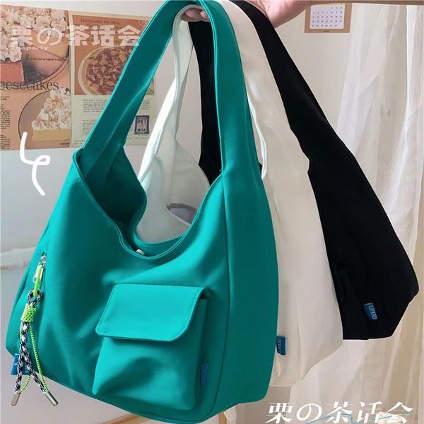 

evening bags simple shoulder for women japanese style nylon tote large capacity school girls handbags bolso mujer 221125