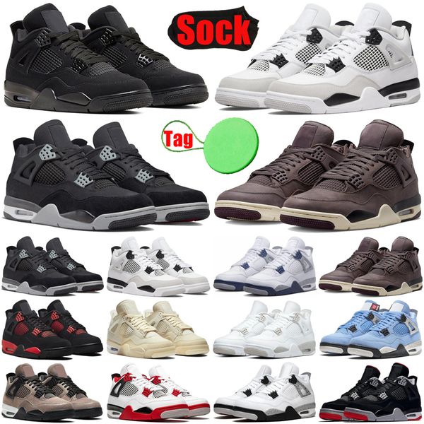 

shoes outdoor shoes&sandals jumpman 4 4s military black cats canvas sail white oreo university blue a ma maniere midnight navy men sports sn