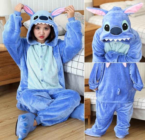 

pajamas children kigurumi stitch onesies kids animal overalls jumpsuit onesie panda sleepwear boys girls cosplay costume pijamas 22174626, Blue;red