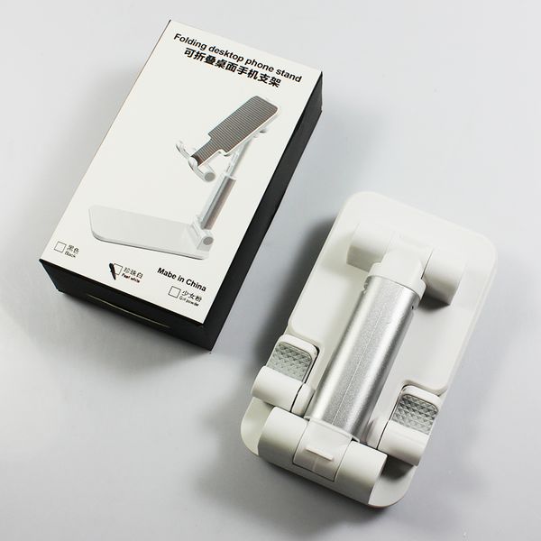 

foldable phone holder mobile adjustable flexible desk stand compatiable with android smartphone for iphone 14 with retail box