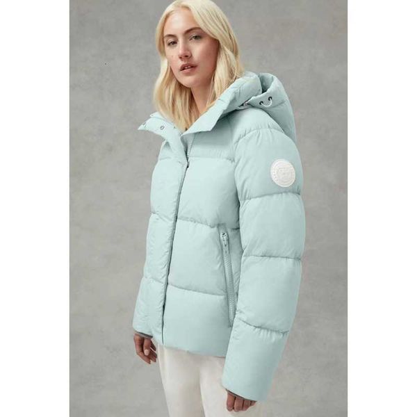

2022 large hooded feather short capsule down cotton jacket women's white standard bread small coat loose, Black