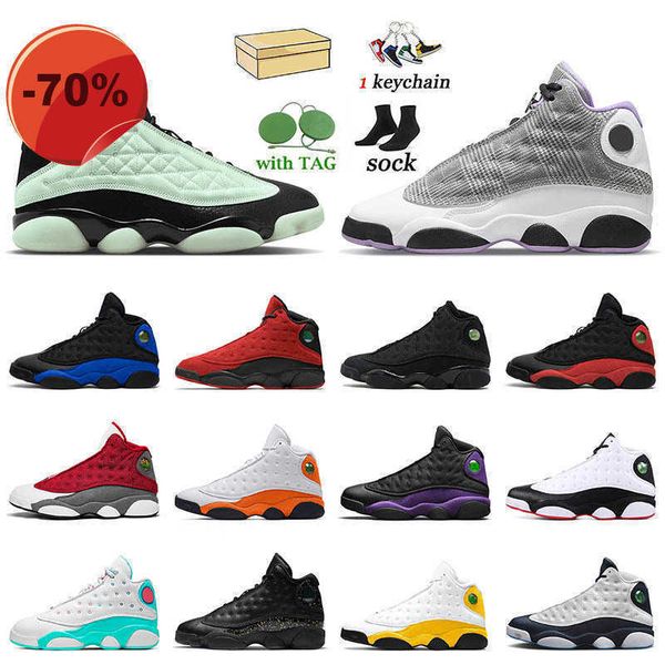 

og sales 2022 arrival basketball shoes 13 13s singles day court purple bred flint black cat jumpman mens women trainers outdoor sneakers