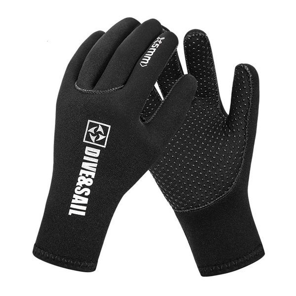 

sports gloves 3mm 5mm neoprene diving keep warm for snorkeling paddling surfing kayaking canoeing spearfishing skiing water 221125, Black