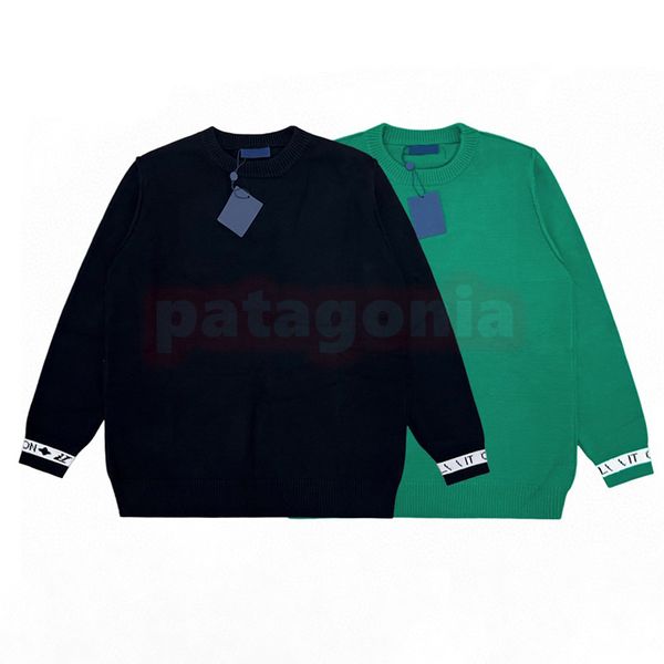 

men womens casual sweaters high fashion armband round neck sweater coupls pure color jacquard knit jumpers size xs-l, White;black