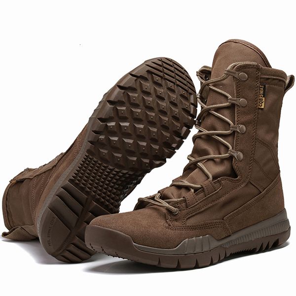 

boots men's tactical nonslip wearresistant military desert combat outdoor hiking shoes army male 221128, Black