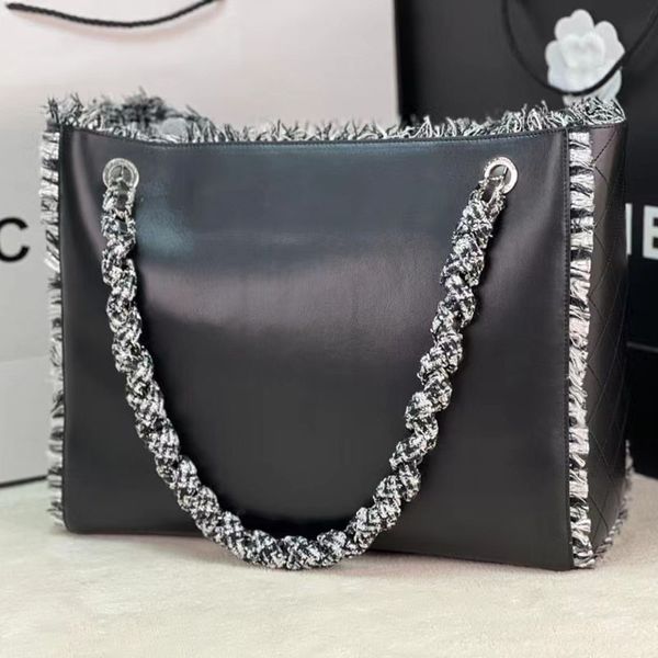 

luxury designer black&white handbag large tote shoulder clutch bags shopping bag purses