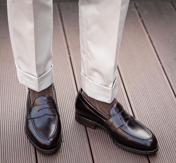 

british style handmade driving loafers gentlemen wedding dress shoes black driving boats ens office shoe