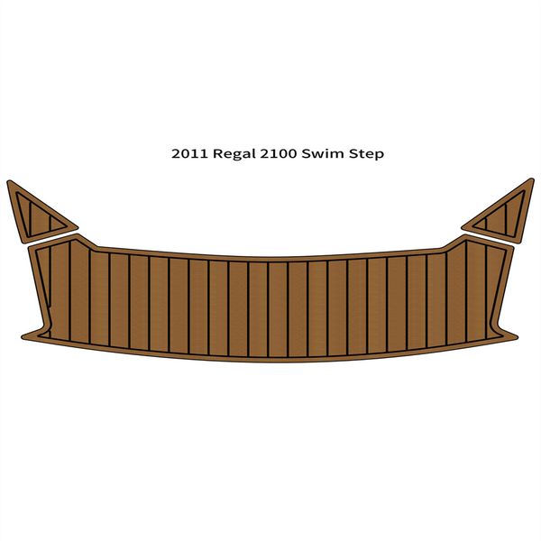 

2011 re-gal 2100 swim platform step pad boat eva foam faux teak deck floor mat