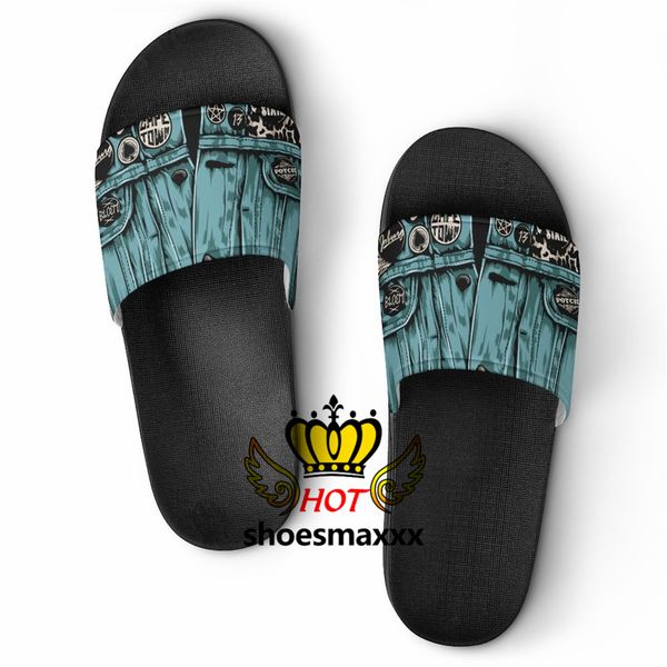 

2022 slippers designer slippers sandal slides sneaker indoor l beach men and women summer st34, Black