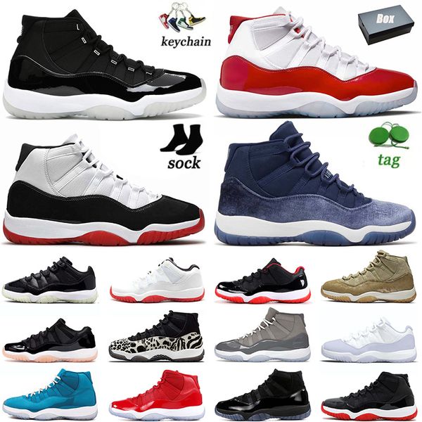 

concords 11 mens breds basketball shoes cherry 11s original 2023 white red midnight navy veet cool grey jumpman j11 breed low jubilee off sn