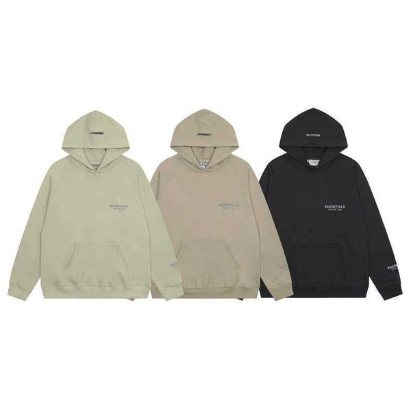

hoodies hweatshirts of god double line essentials high street fog fashion brand plush hoodie, Black