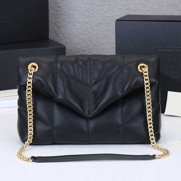 

sheepskin handbag tote bag shoulder cross body bags classic letter metal hardware chain buttonhole soft leather flap purse interior zipper