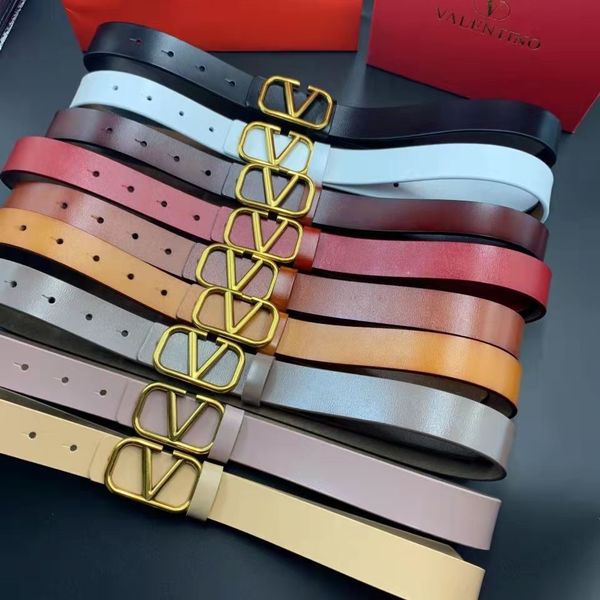 

luxurys valentino designers vltn belt leather for women's fashion belts gold smooth buckle classic style women beautiful 9 colors louis, Black;brown