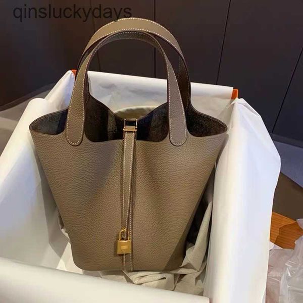 

designer herme picotin lock shoulder bags for women online store 2022 new tc leather vegetable basket women's large capacity b si9o