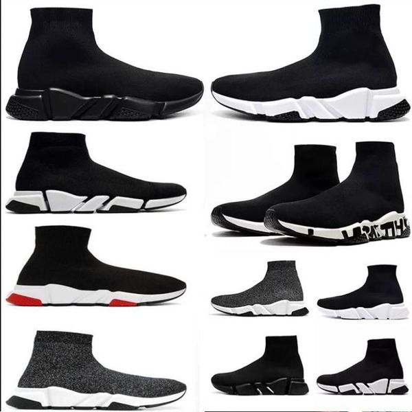 

2022 fashion men women platform shoes sock boots socks mens trainers boot fashion balck womens shoe red psejq, Black