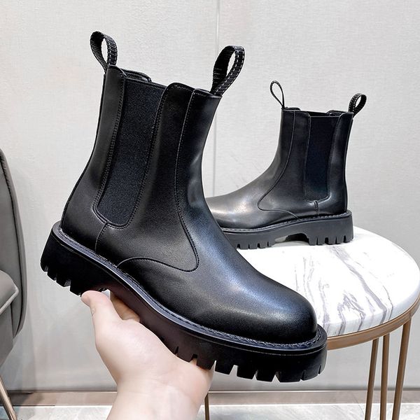 

boots mens luxury fashion boots black trend autumn winter shoes high cowboy natural leather boot platform ankle botas mans 221128