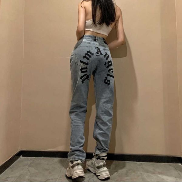

trendy galleryes designer pants dept alphabet print same sporty casual washed jeans pant fashion, Black