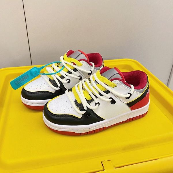 

boys sneakers kids running and girls designer shoes 2023 dunks platform child sports children chaussures teenage thick soled youth 2, Black