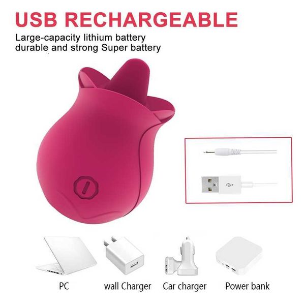

toy massager massager rose sucking tongue licking vibrators clit nipple sucker for women clitoris stimulator oral pussy toys product