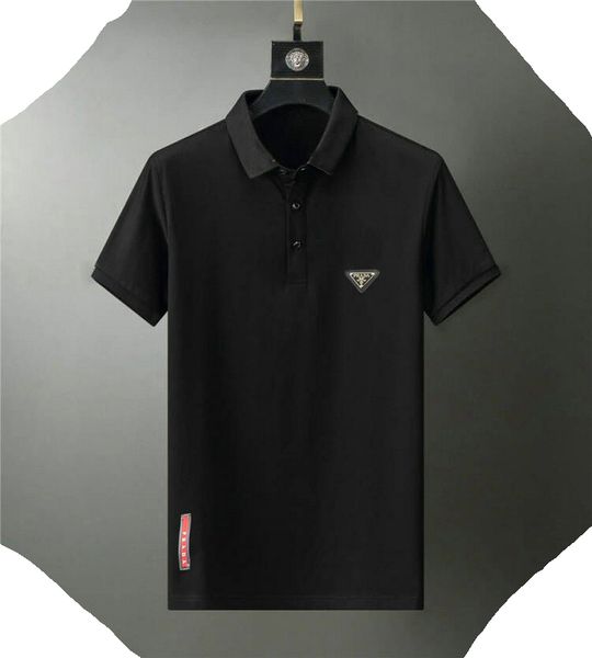 

men's tee polo black and white color fashion casual business classic embroidered head brand 100 cotton street hip hop wear palm guillot, White;black