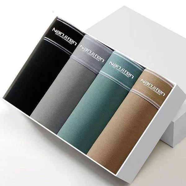 

men's cotton underwear breathable brand 4 pieces, Black;white