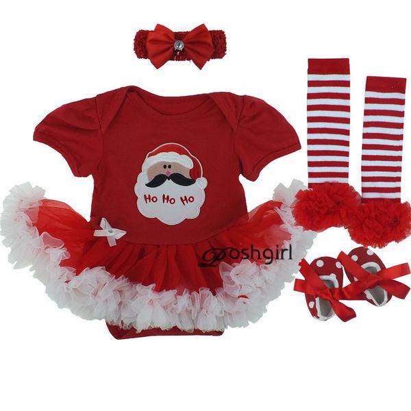 

clothing sets my first christmas costumes girl romper set infantil short sleeve jumpsuits santa claus clothes xmas born kids baby product 22, White