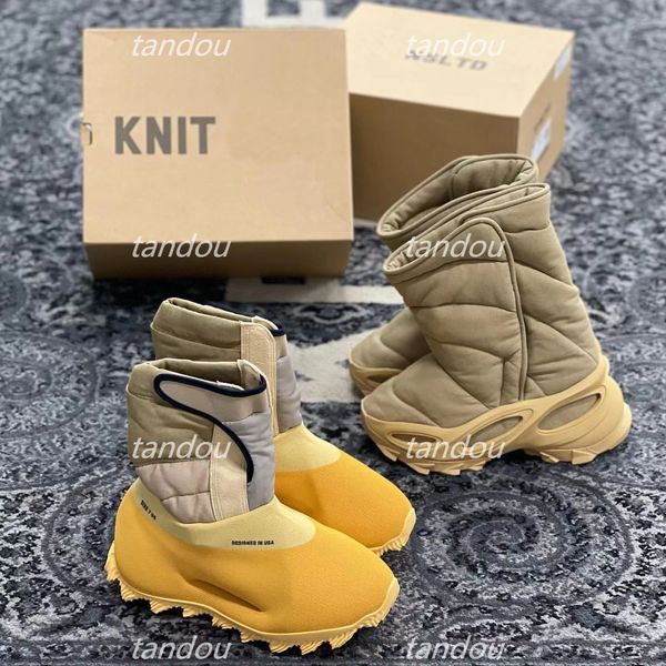 

nsltd knit runner boots designer socks boots rnr speed khaki eva stone winter fur snow boot sulfur knitting booites size 36-47, Black