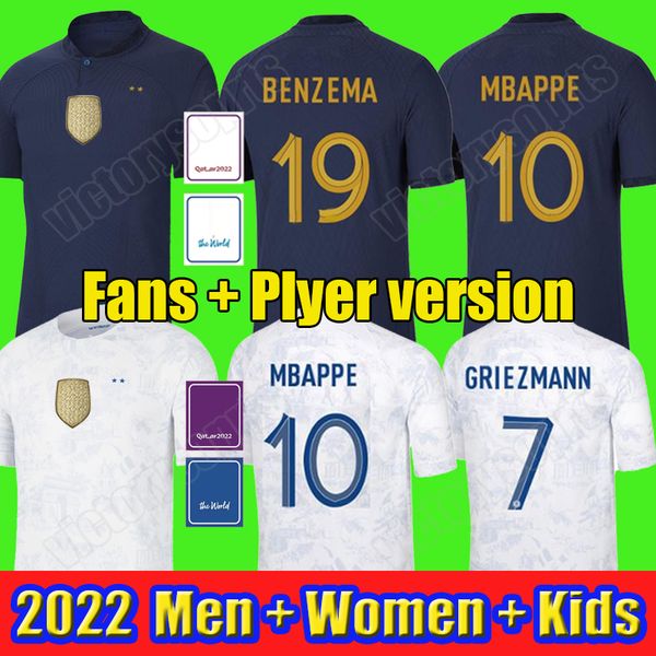 

2022 maillots de football soccer jerseys french benzema football shirts mbappe griezmann pogba kante maillot foot kit shirt hommes, Black;yellow