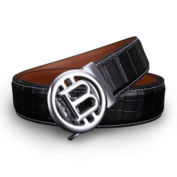 

fashion classic men designer belts womens mens casual letter automatic buckle luxury belt real leather strap, Black;brown
