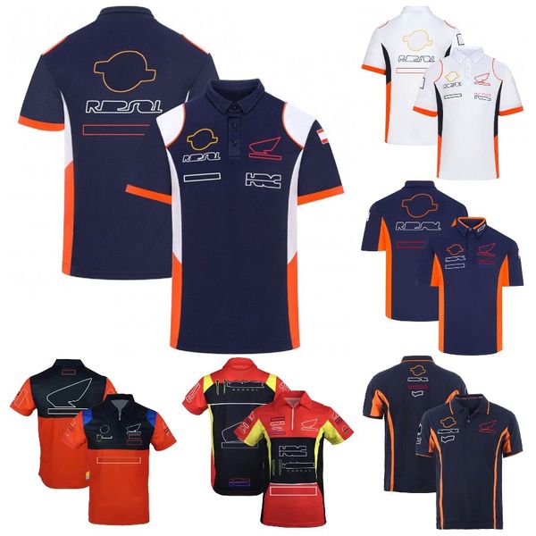 

motorcycle t-shirts summer moto team racing men's polo shirt t-shirt race sports cycling short sleeve oversized motocross jersey