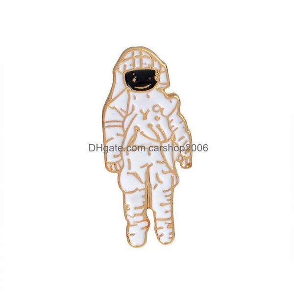 

pins brooches astronaut robot planet plane brooches set 6pcs gold plated enamel paint badges for girls alloy lapel pin denim shirt dhvwy, Gray