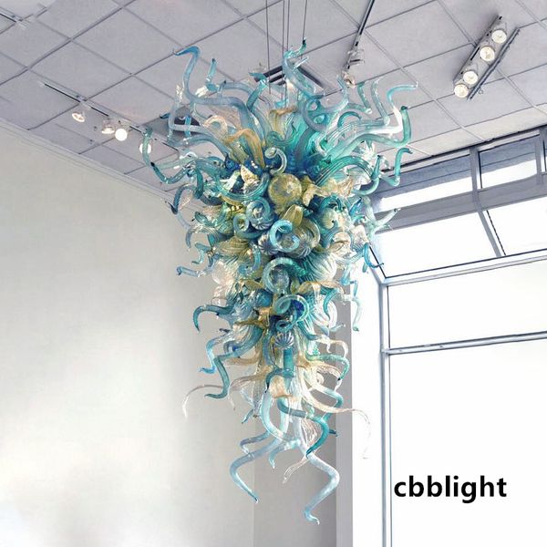 

nordic design pendant lamps mouth blown glass chandelier multi color ce ul certificate luxury ceiling lighting borosilicate murano style gla
