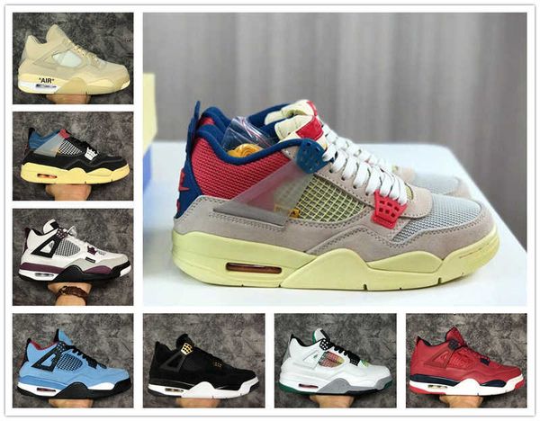 

women 's trainer shoes new white kaws sail basketball travis scotts cactus jack cool grey men jumpman 4 4s size 36-46