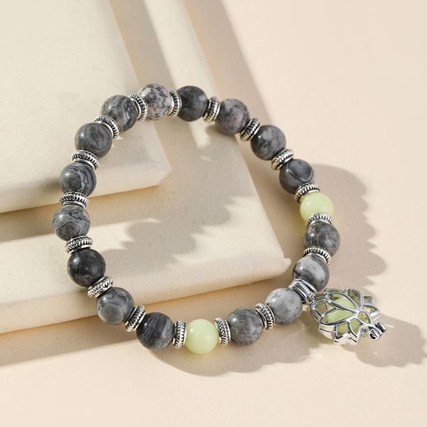 

2022 new chain agate beaded bracelet niche design bohemian trend creative glass beads jewelry, Black