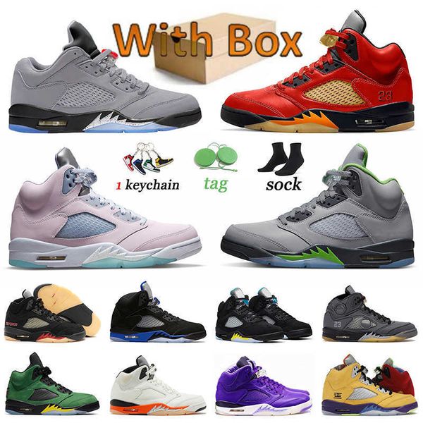 

original og 5 basketball shoes low psgs mars for her 5s sports sneakers jade horizon racer blue green bean raging jumpman concord sail, Black
