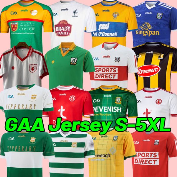 

2022 kerry galway dublin gaa jersey 21 22 tyrone louth tipperary wicklow monaghan hurling derry retro cork classic home away shirt, Black;yellow