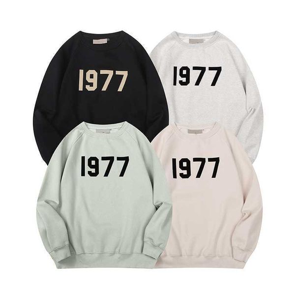

hoodies hweatshirts fog autumn and winter high street fashion brand essentials double line 1977 sweater women's casual loose lovers&#03, Black