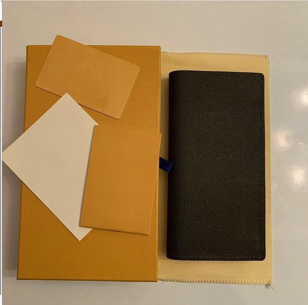 

2020 brazza wallet stylish mens jacket long wallet in brown waterproof checkered canvas for holding change notes credit cards good quality m, Red;black